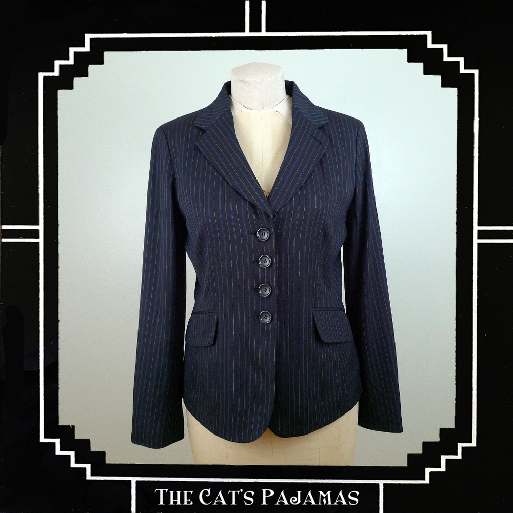 Ann Taylor 2- piece SUIT Pin Stripes 8/10